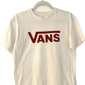 Vans Classic Logo T- Shirt Size Medium Off the Wall Skateboarding Spell Out‎ Tee